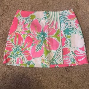 Lilly Pulitzer Jasmine skort in Don’t Give a Cluck